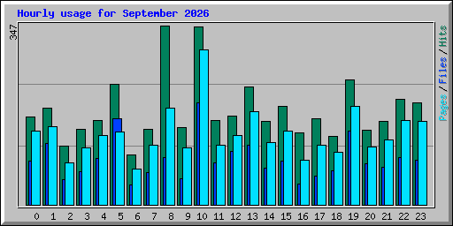 Hourly usage for September 2026